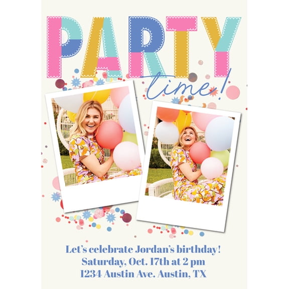 Custom Printed Stationery Card - 5x7 - Premium 120 lb Cardstock - Square Corner -Personalized Design