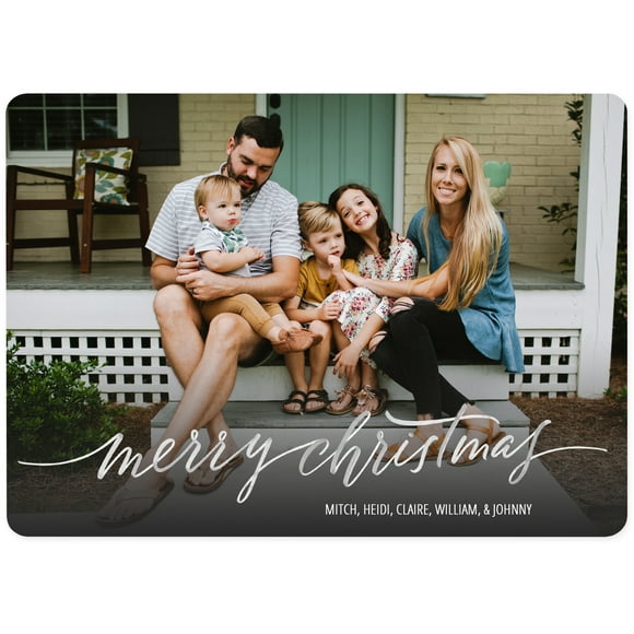 Walmart Custom 5x7 White Photo Cards with 120 lb Card Stock and Return Address Printing