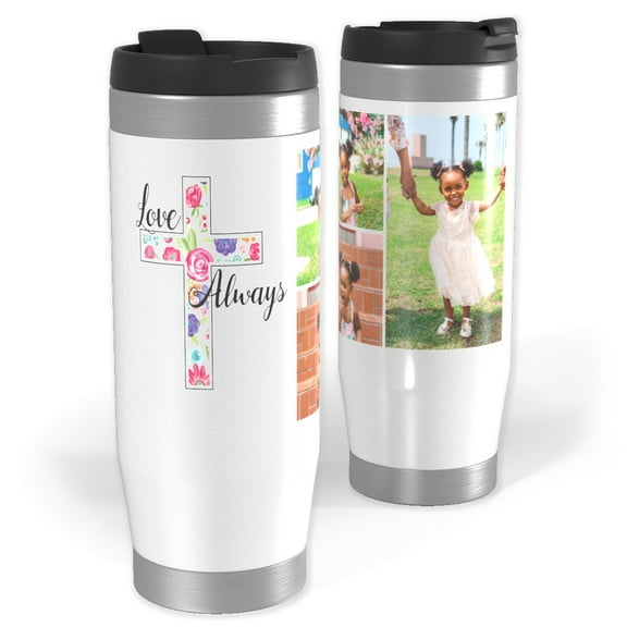 Walmart Custom Personalized 15oz Round Stainless Steel Photo Tumbler