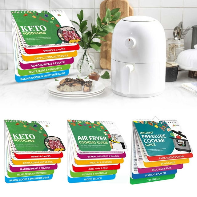 Walmart+ Deals, 1* Recipe Air Fryer Cookbook Cheat Sheet Air Fryer