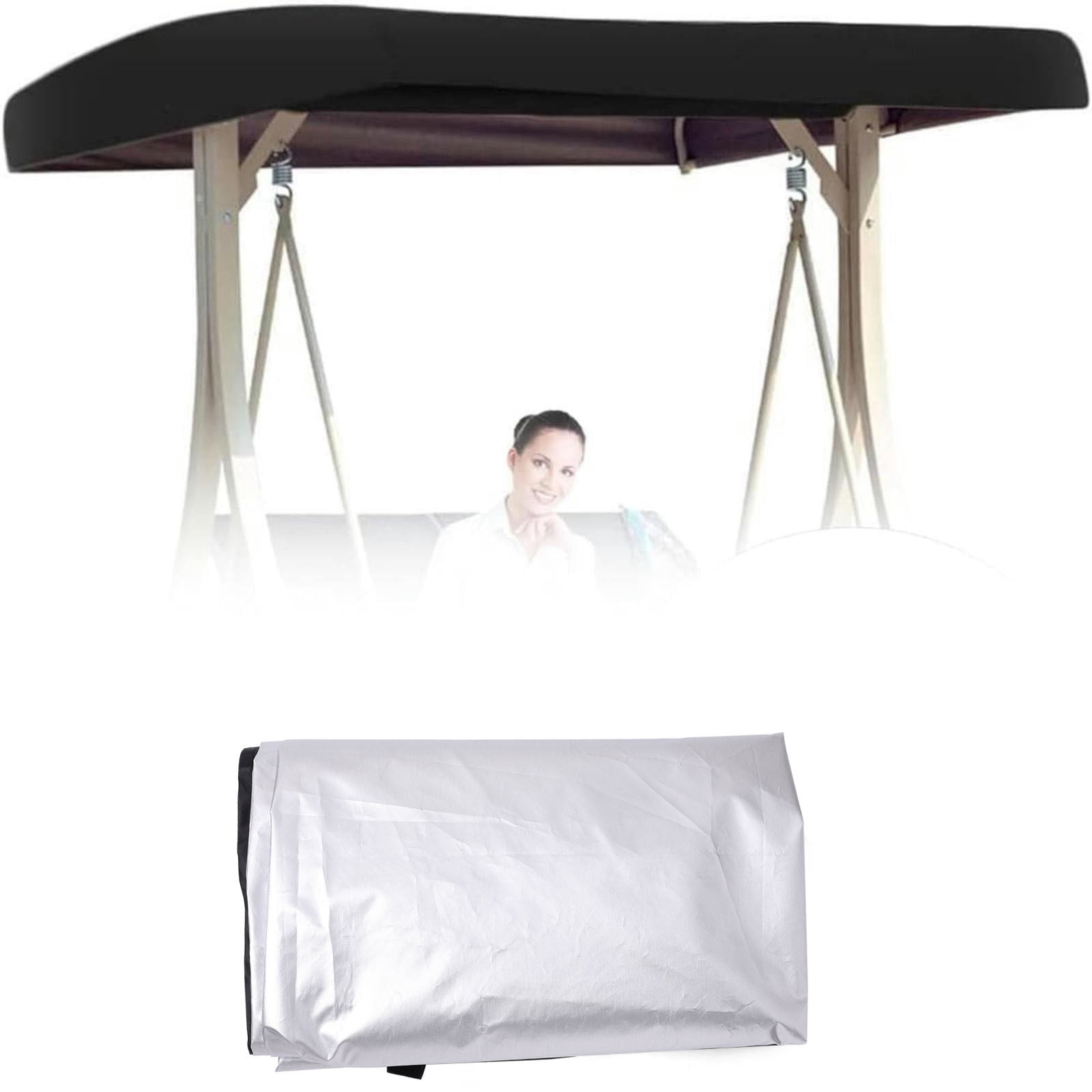Walmart Deals 190T Cloth Patio Swing With 4 Reinforced Corner Pockets
