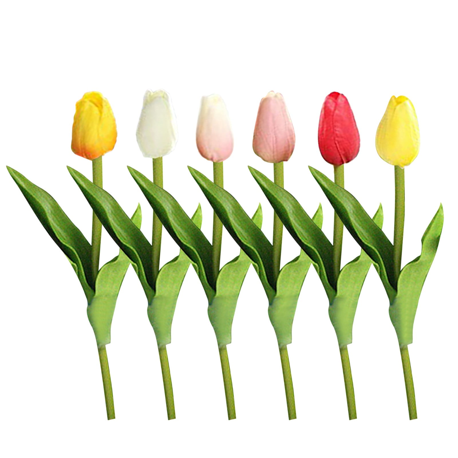 Walmart+ Deals, 1X Flower Artificial Flowers Tulips Fake Flowers Silk