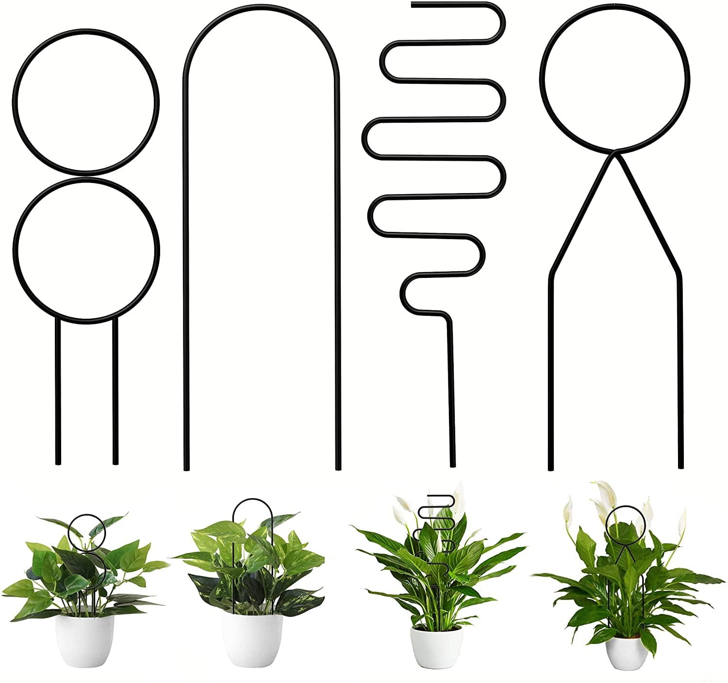 Walmart+ Deals, 1X Plant Stand Small Metal Trelli for Potted Plants