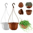 thumbnail image 1 of Walmart Deals! Aminojy Hanging Planter For Indoor And Outdoor Plants, Garden Flower Plant Pot Hanging Nursery Basket Orchid Planter For Outdoor Indoor Plants, Coffee My Orders, 1 of 9