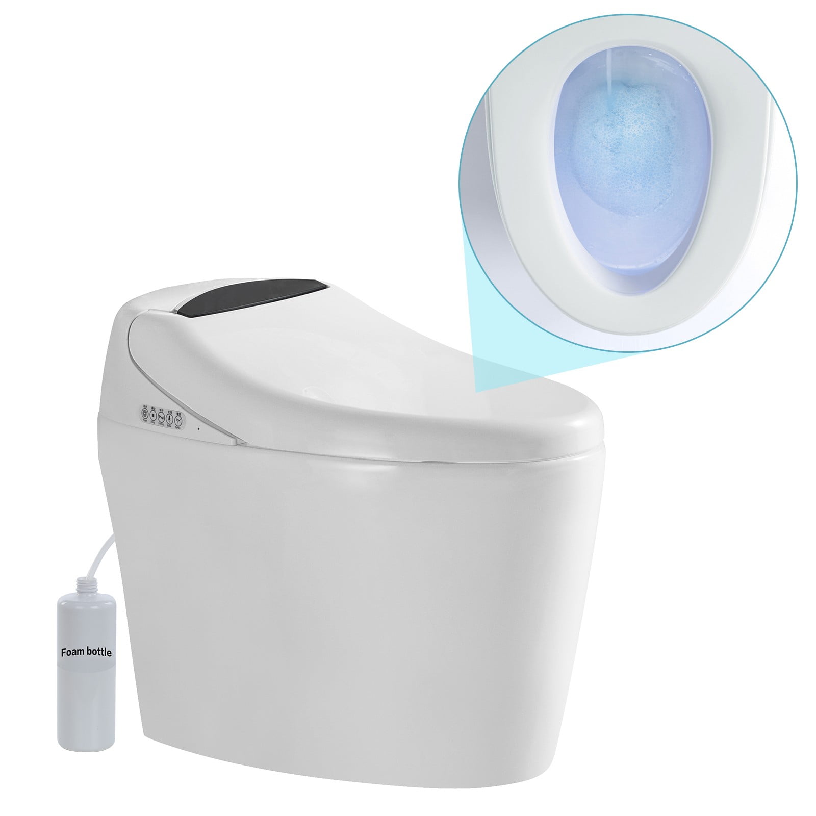 Walmart Deals Elongated Smart Toilet With Advance Bidet And Soft 