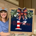 Walmart Deals Hangs,2024 Patriotic Independence Day Wreath Hand Crafted