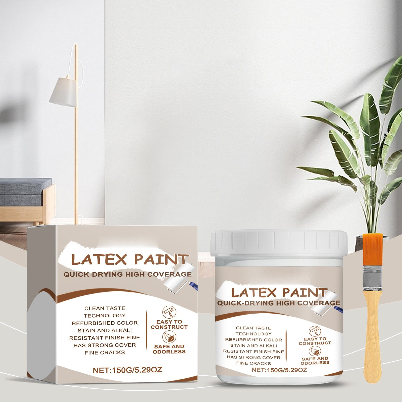 Walmart Deals Helpful Repair Agent! White Latex Paint Wall