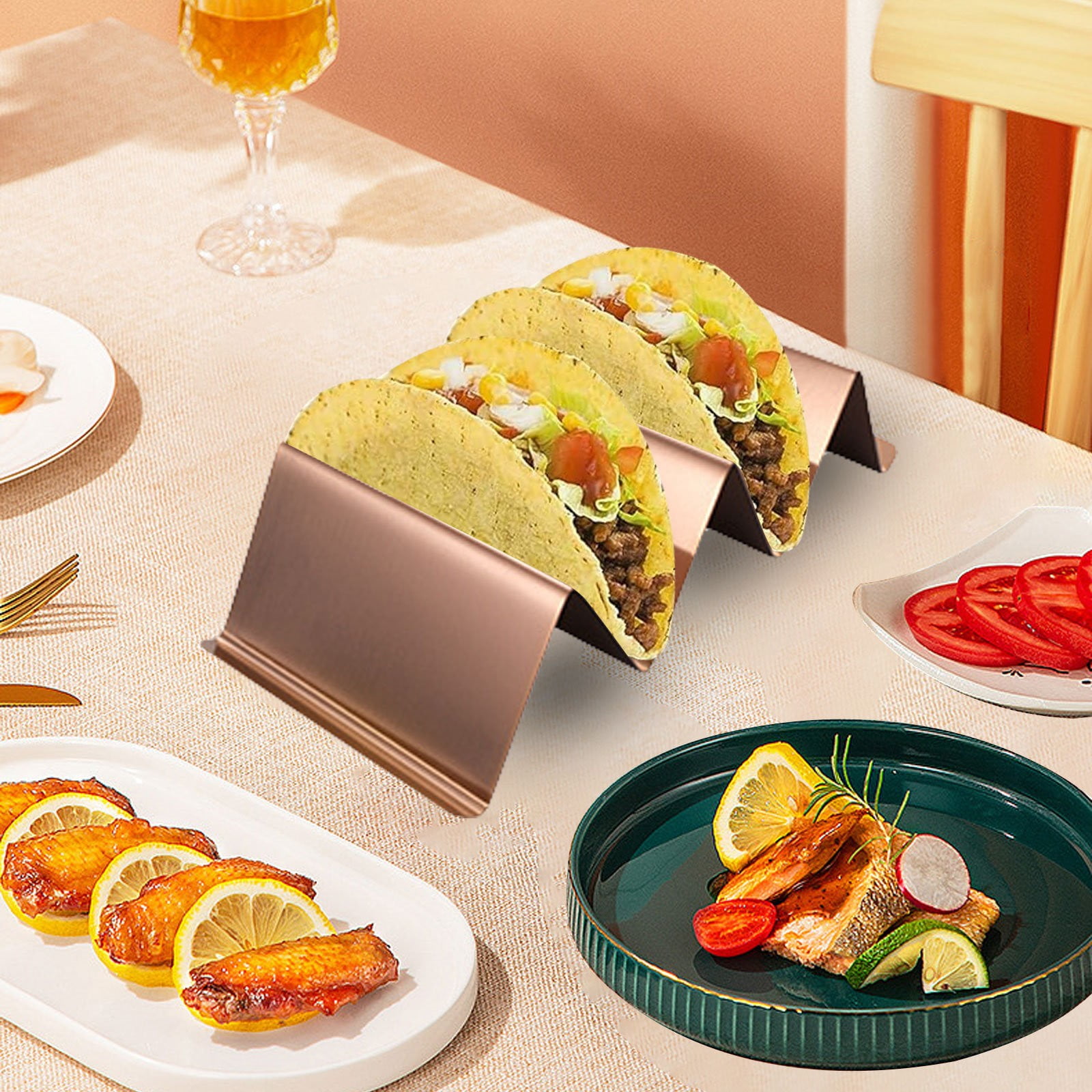 Walmart Deals LuClweCeBaking trays ,Holders 6 Set Stand Stainless Steel