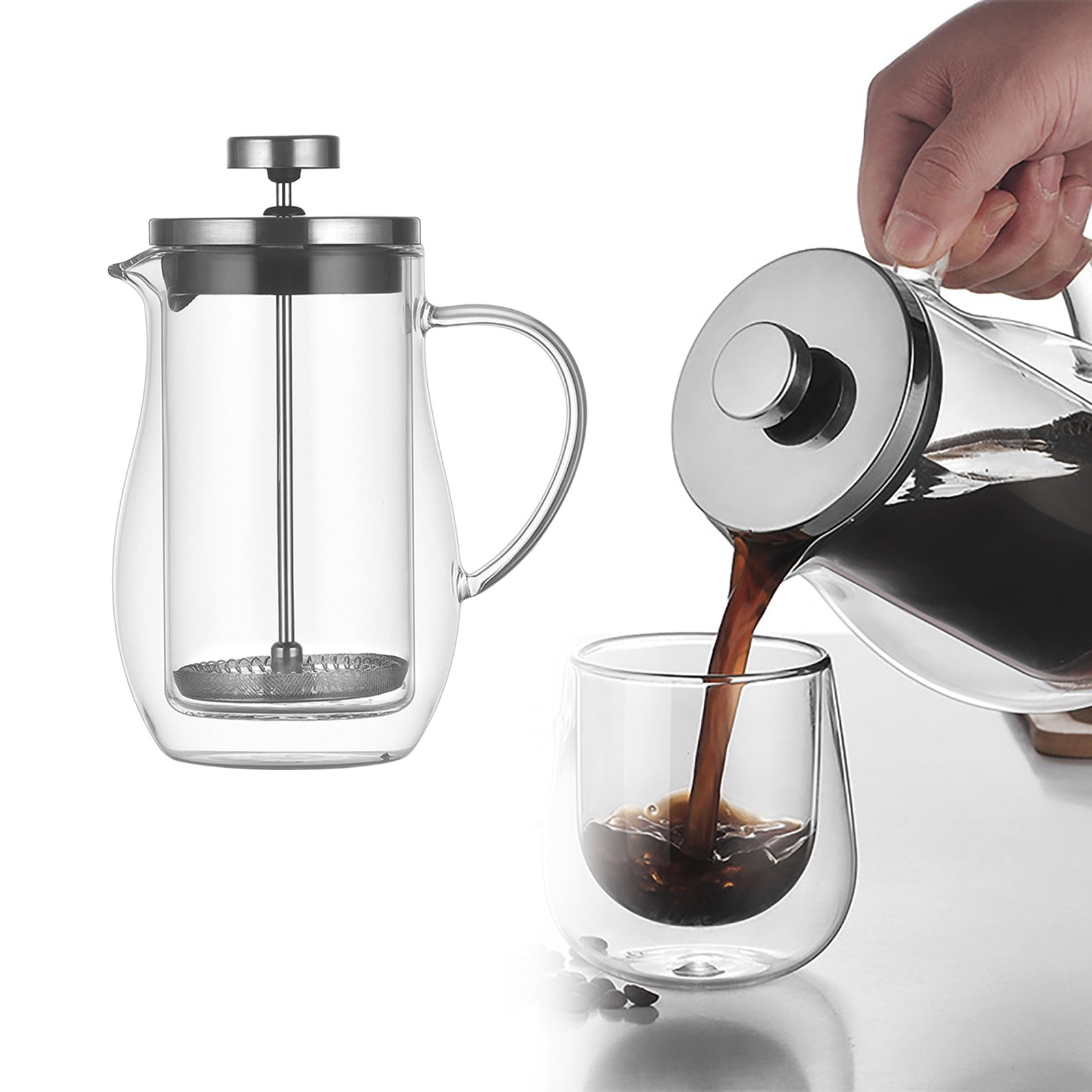 Walmart Deals Storage Containers,French Pot Teapot Heat Glass Double Wall With Filters French