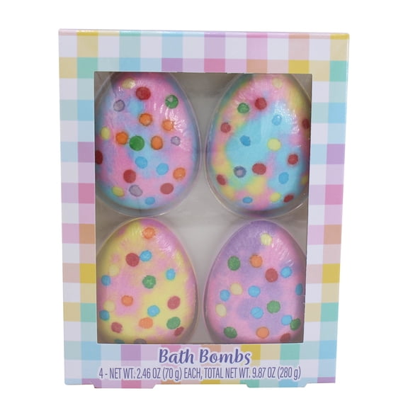 U Style 4 Piece Scented Bath Bombs in shape of Easter Eggs