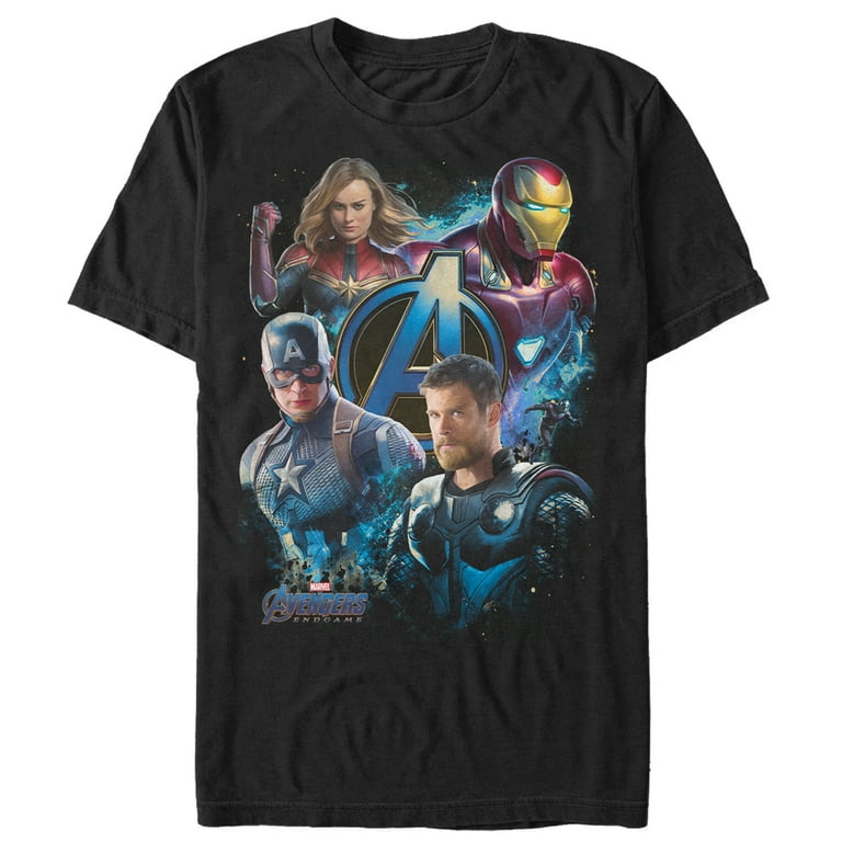 Walmart Exclusive Endgame T-Shirt Marvel Four Heroes Avengers: Men\'s