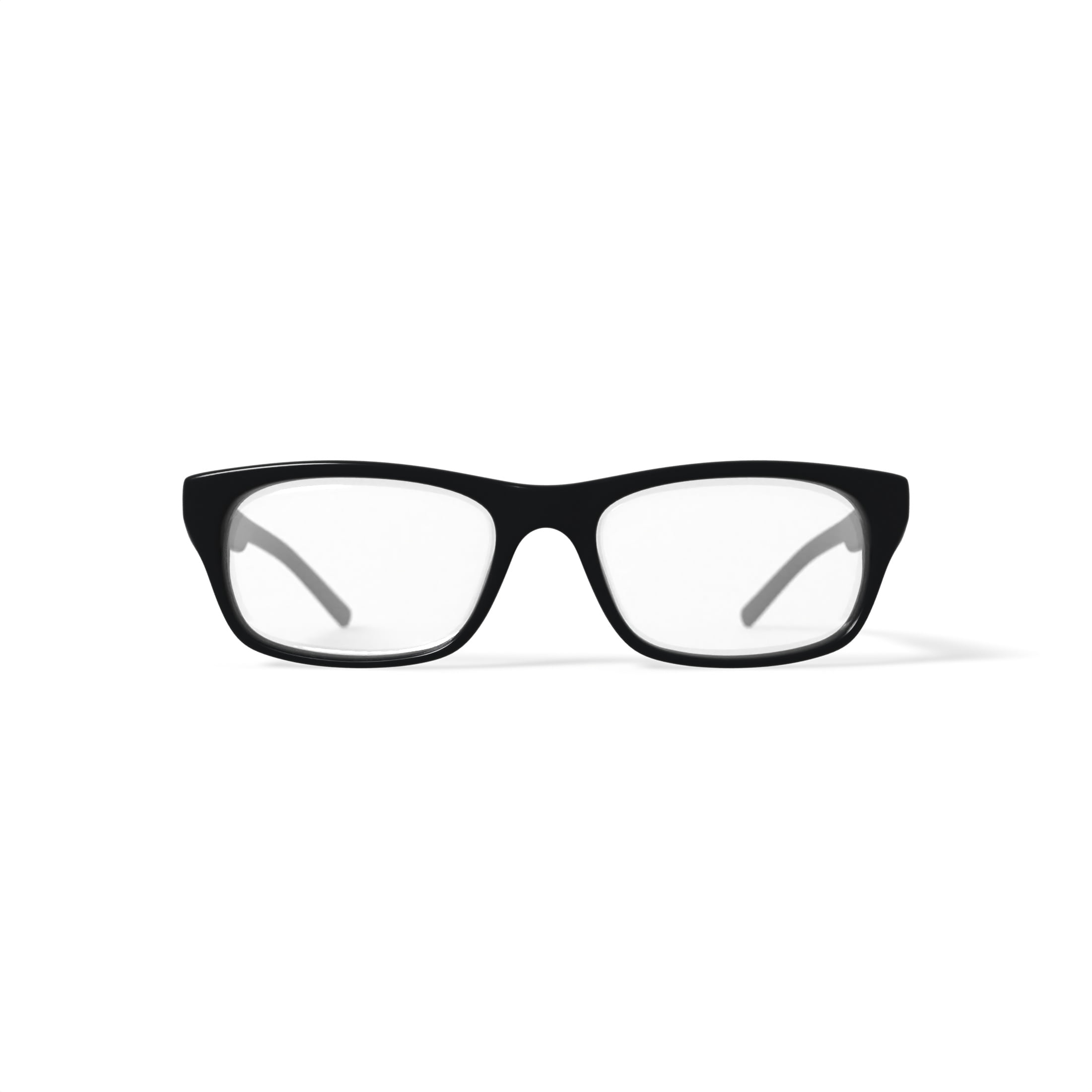 Walmart FM14086 Men's Rectangular Prescription Eyeglasses with Case, Black