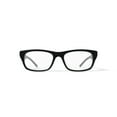 thumbnail image 1 of Walmart FM14086 Men's Rectangular Prescription Eyeglasses with Case, Black, 1 of 6