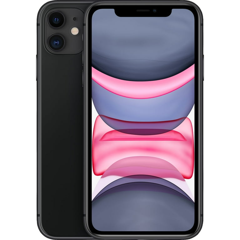 Walmart Family Mobile Apple iPhone 11, 64GB, 4GB RAM, Black