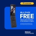 thumbnail image 1 of Walmart Family Mobile BLU Flex Flip Phone, 8GB, 4G, Black - Prepaid Feature Phone [Locked to Walmart Famliy Mobile], 1 of 13