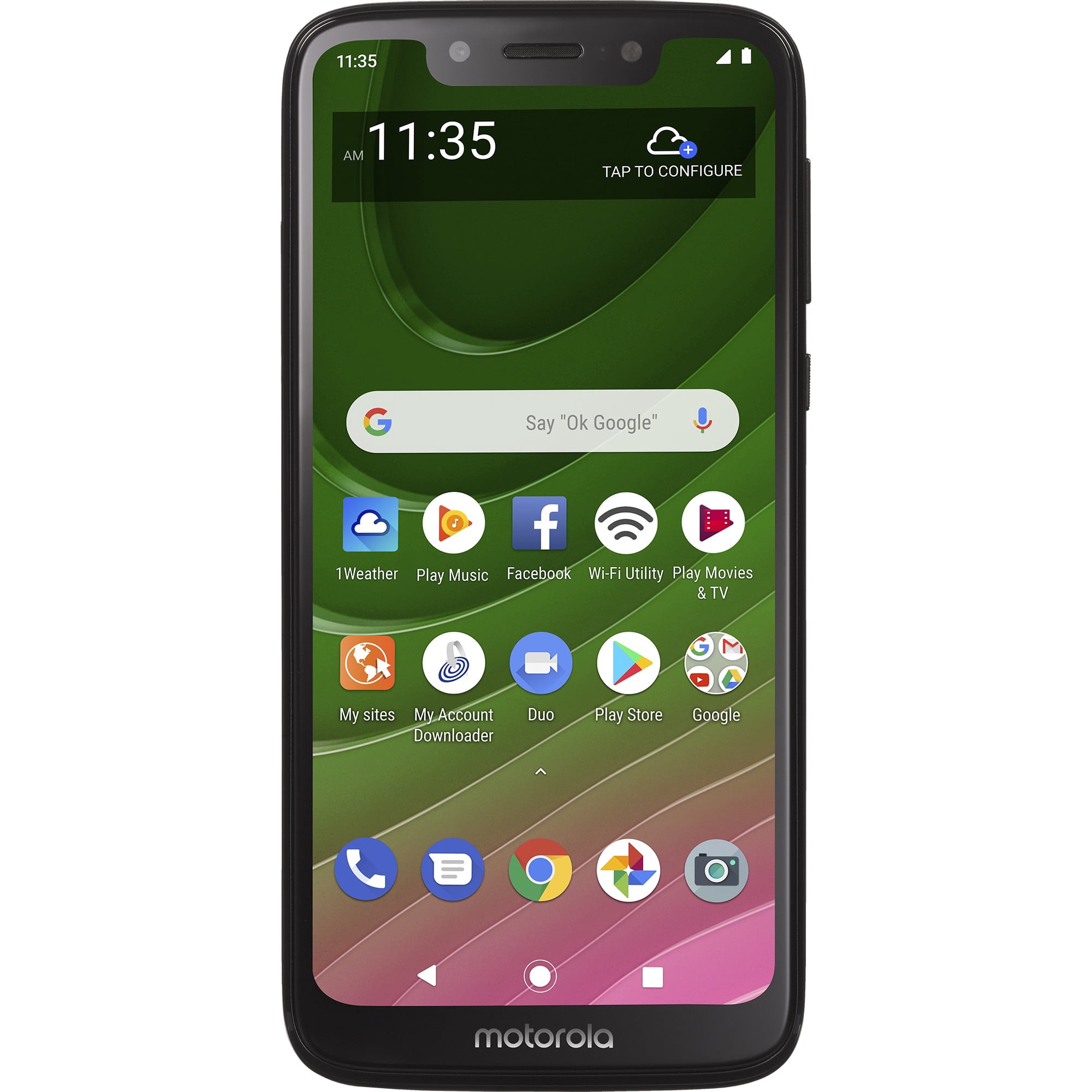 Walmart Family Mobile Moto G7 Optimo, 32GB, Black- Prepaid Smartphone