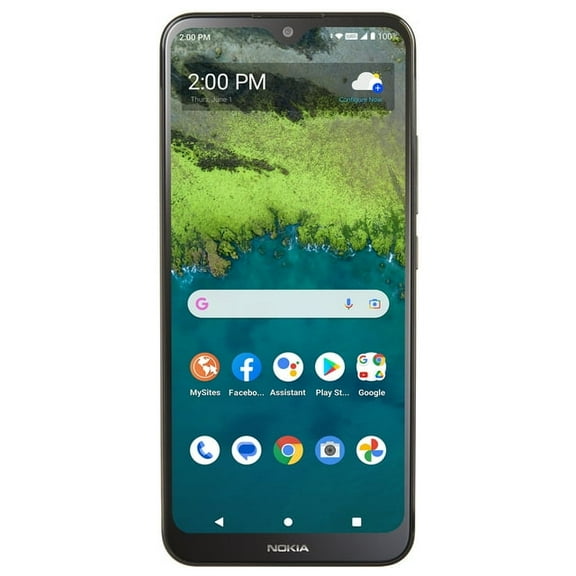 Pre-Owned Walmart Family Mobile Nokia C110, 32GB, Grey - Prepaid Smartphone [Locked to Walmart Family Mobile]