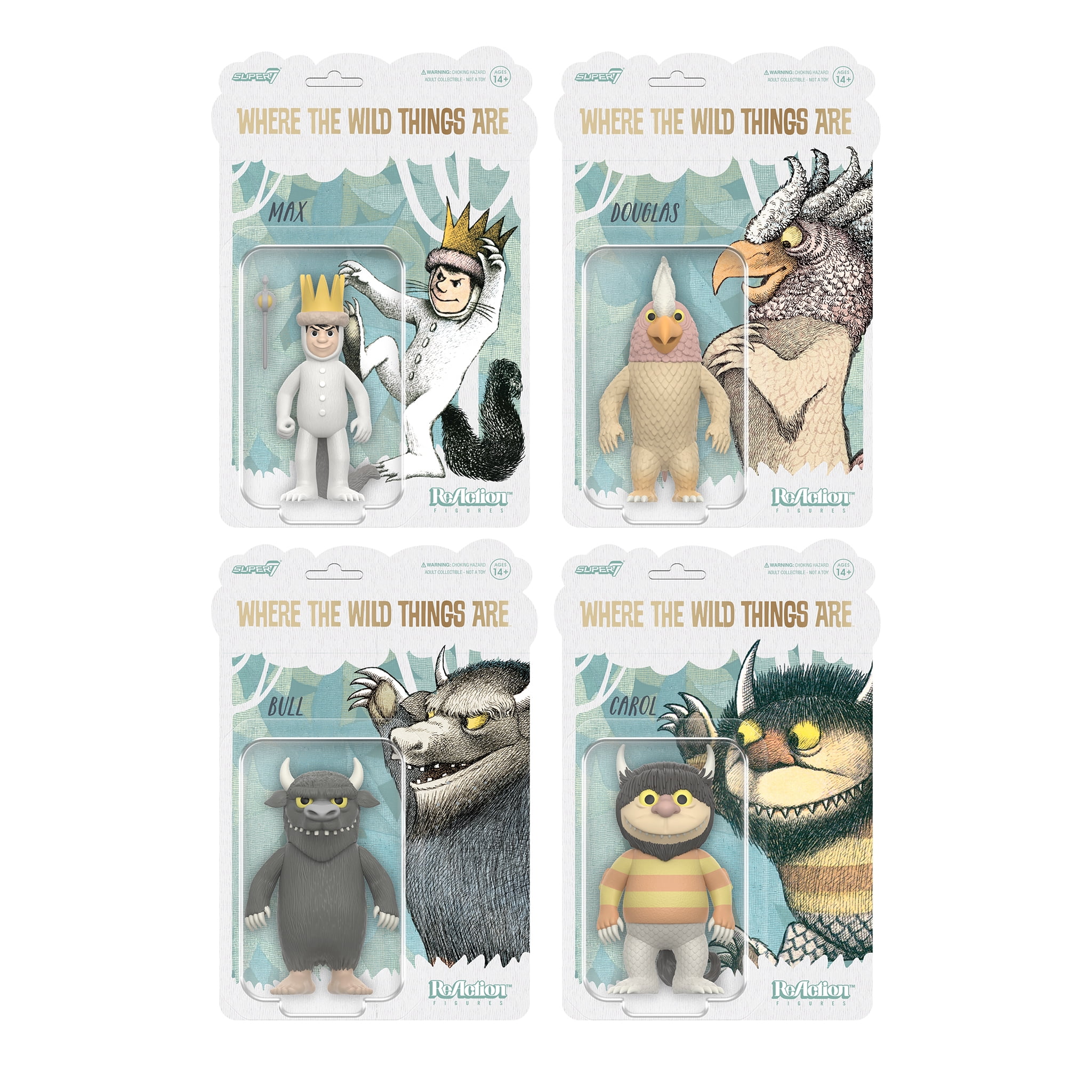 Where the Wild Things Are フィギュア 6体セット Walmart Family ReAction Assortment - Where the Wild Things Are