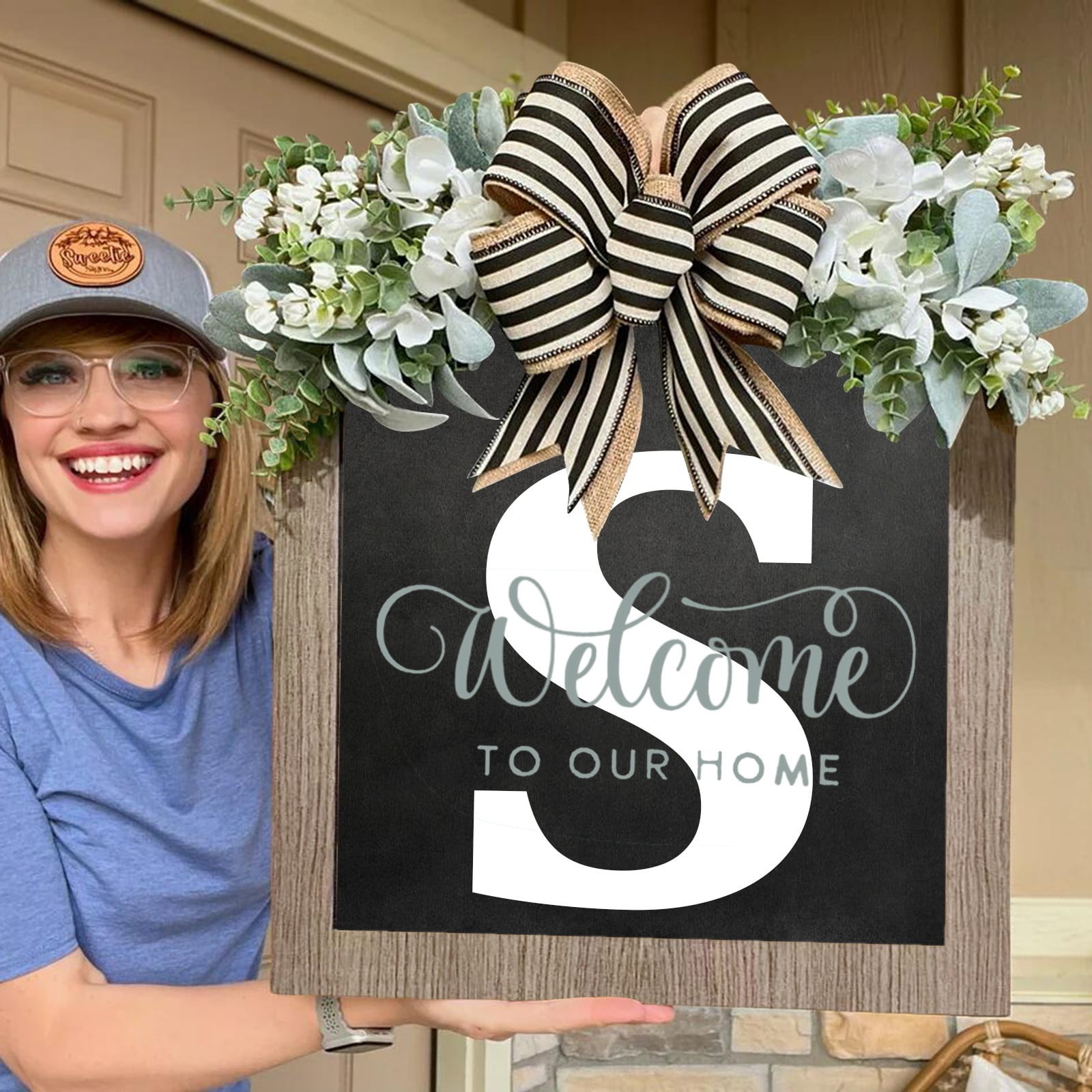 Walmart+ Home Fall Decoration Wreath! 2024 New Last Name Year Round