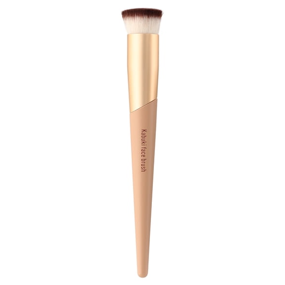 Walmart Flat-Top Kabuki Foundation Brush for Buffing & Blending Liquid or Cream Foundation, Gold