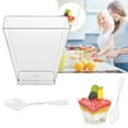 Walmart Labor Day 2024Glass&Bottle,Dessert Cups With 50pcs Mini Spoons