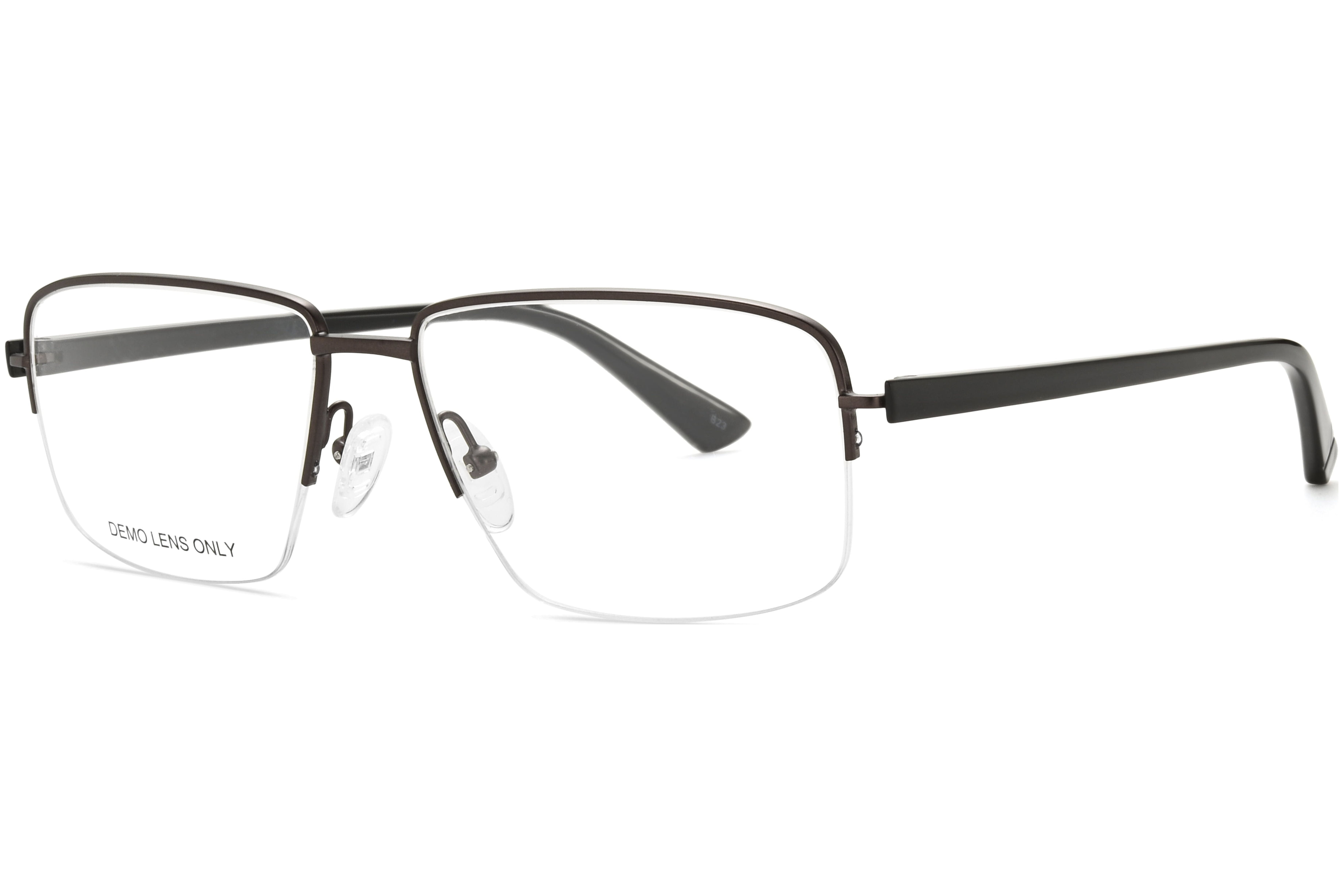 Walmart Men's Eyeglasses, MK09805, Gunmetal, 5516140, with Case