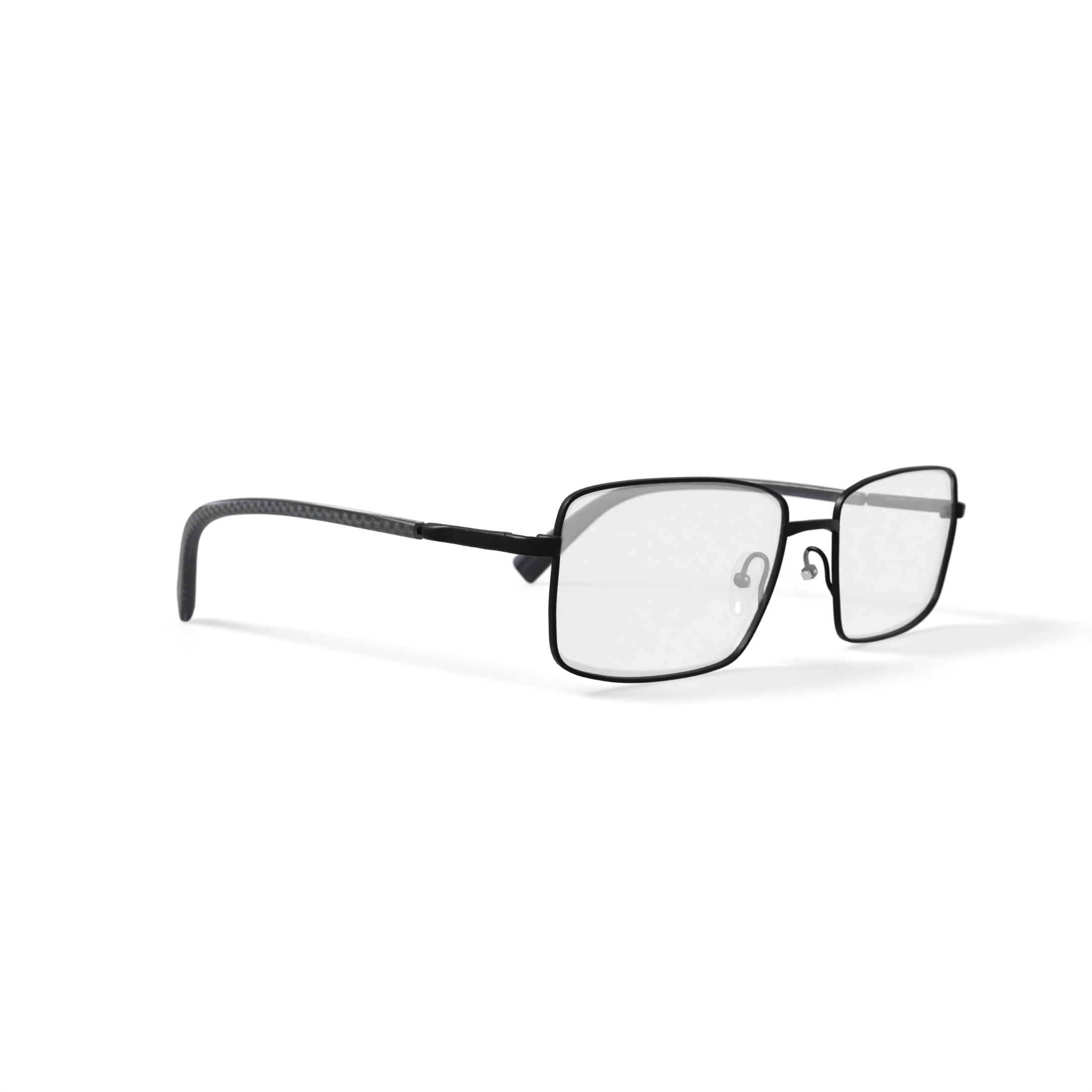 Walmart Men's Eyeglasses, MK09862, Black, 55-18-140, with Case