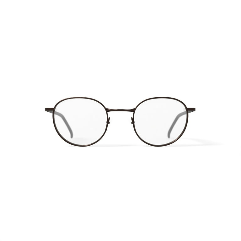 Walmart Men's FM17267B Round Prescription Eyeglasses with Case