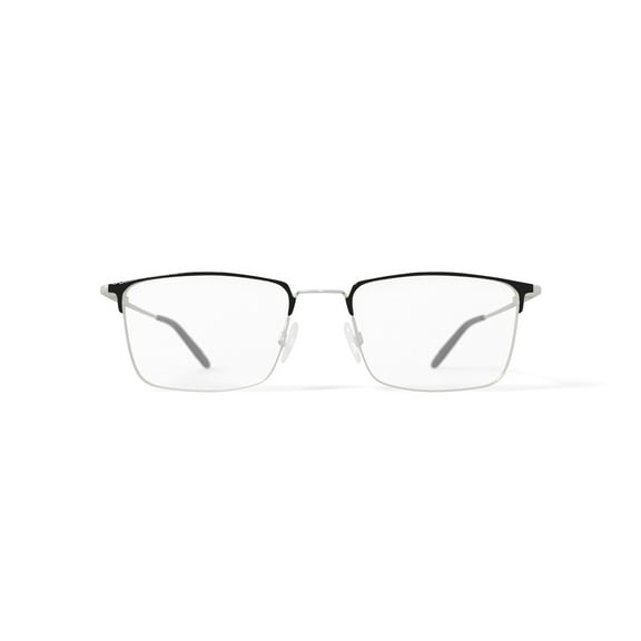 Walmart Men's MK10405 Square Prescription Eyeglasses with Case, Silver