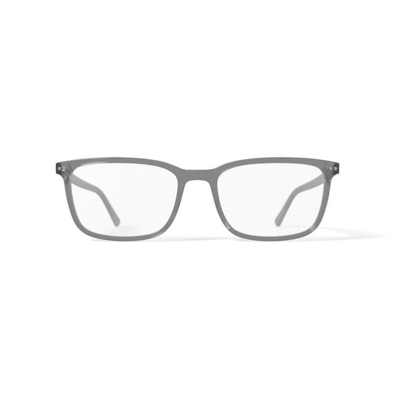 Walmart Men's MV001 Lucas Square Prescription Eyeglasses with Case, Grey