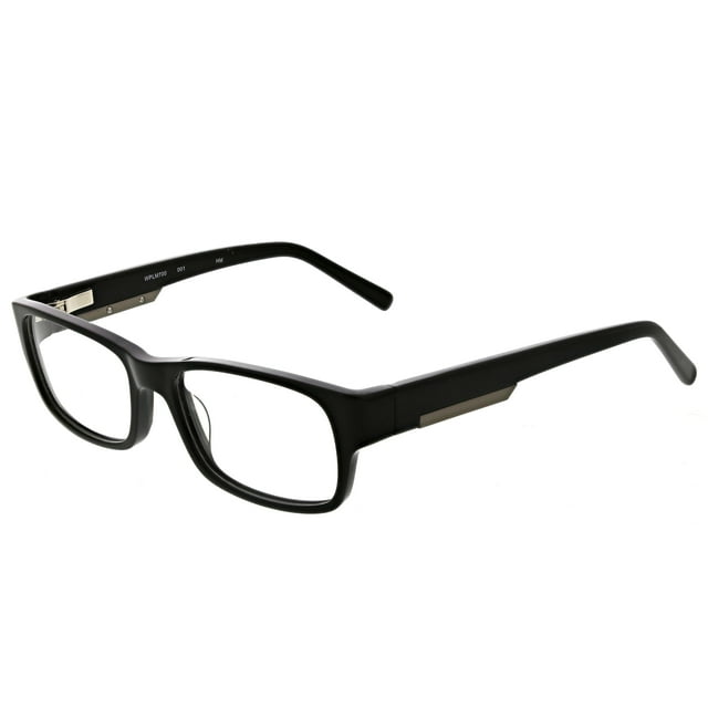 Walmart Men's Rectangular Eyeglasses, WPLM700, Black, 5317140, with Case