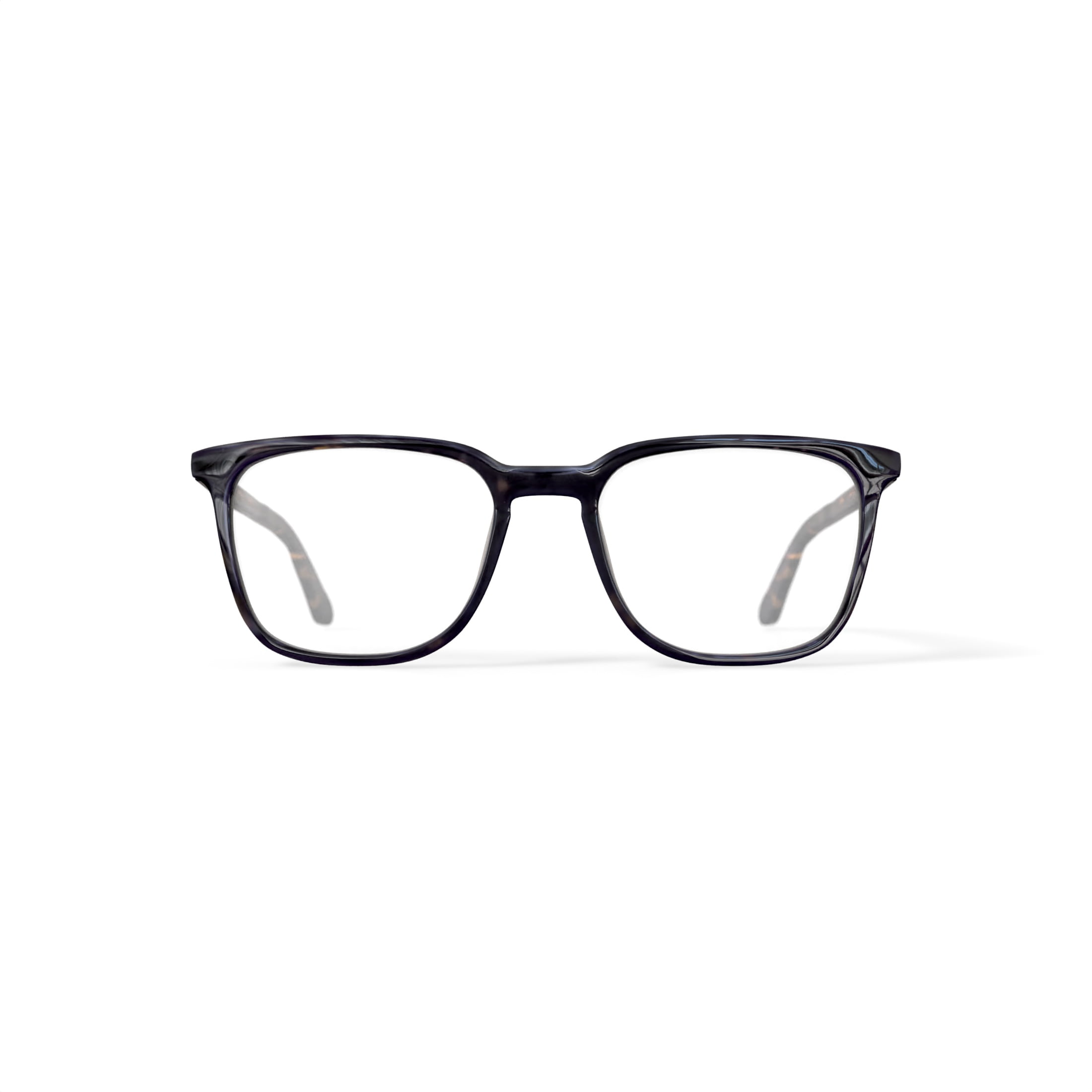 Walmart Men's MC004 Daniel Square Prescription Eyeglasses with Case, Brown Tortoise