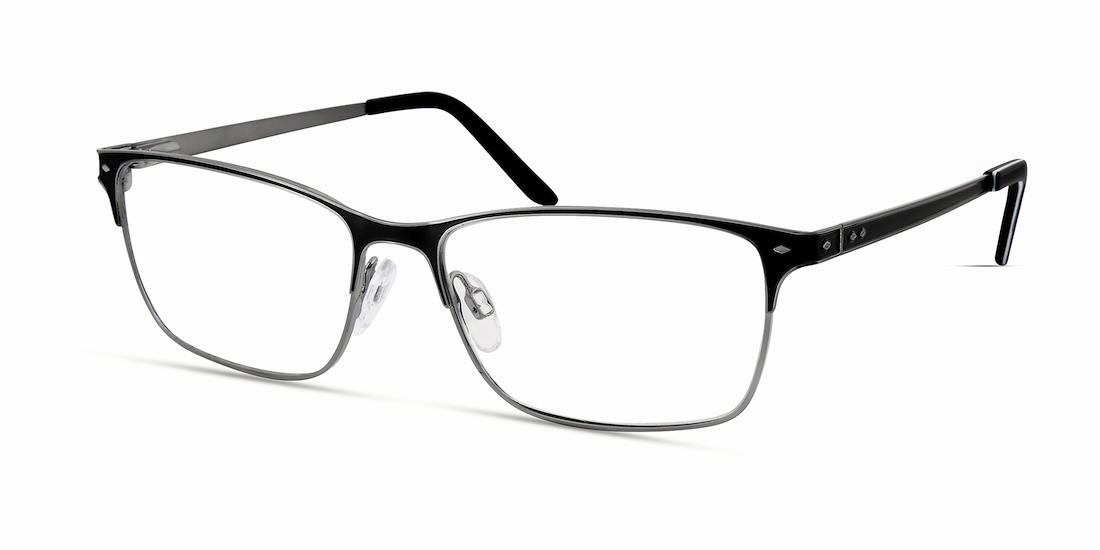 Walmart Men's Rx'able Eyeglasses, Mop51, Black, 52-15-140 - image 1 of 13