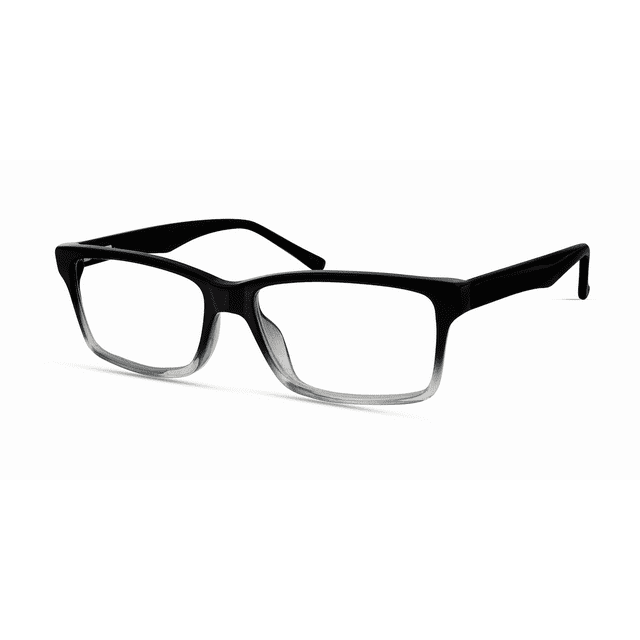 Walmart Men's Rx'able Eyeglasses, Mop53, Black Gradient, 5416145