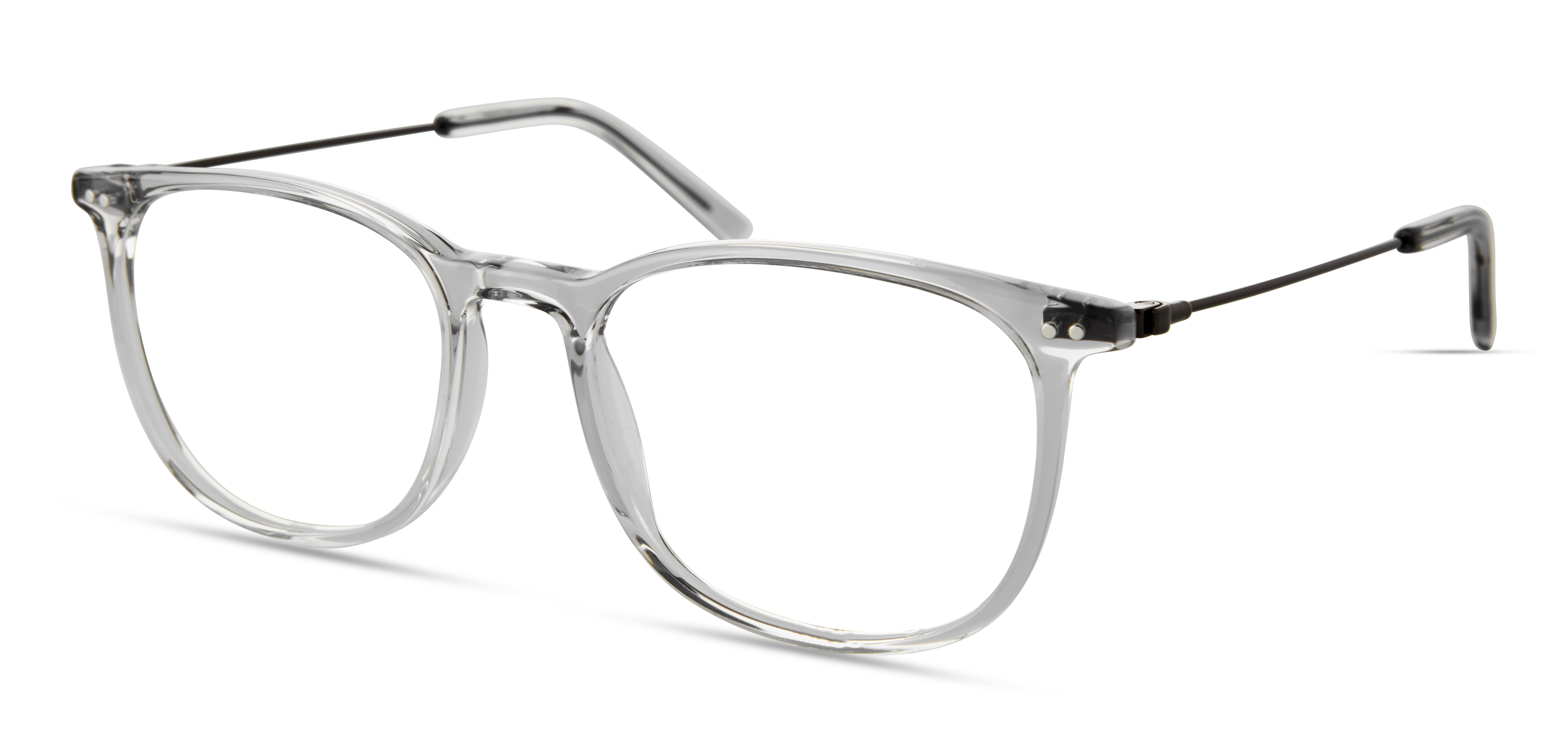 Walmart Men's Rx'able Eyeglasses, Mv003 Ademote, Crystal, 5318145