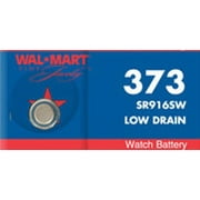 Walmart Mercury-Free Silver Oxide 373 Watch Battery