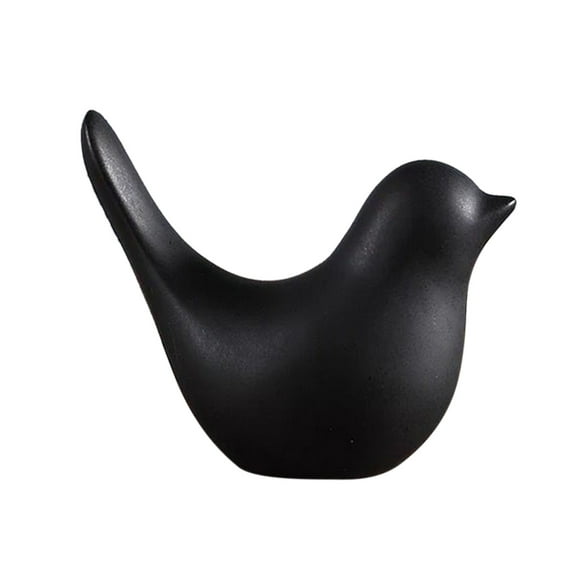 Walmart+ Newyear Savings: Ornament, Creative Black White Ceramic Bird Ornaments Modern Minimalist Living Room Home Table Decorations, Made of White Pottery