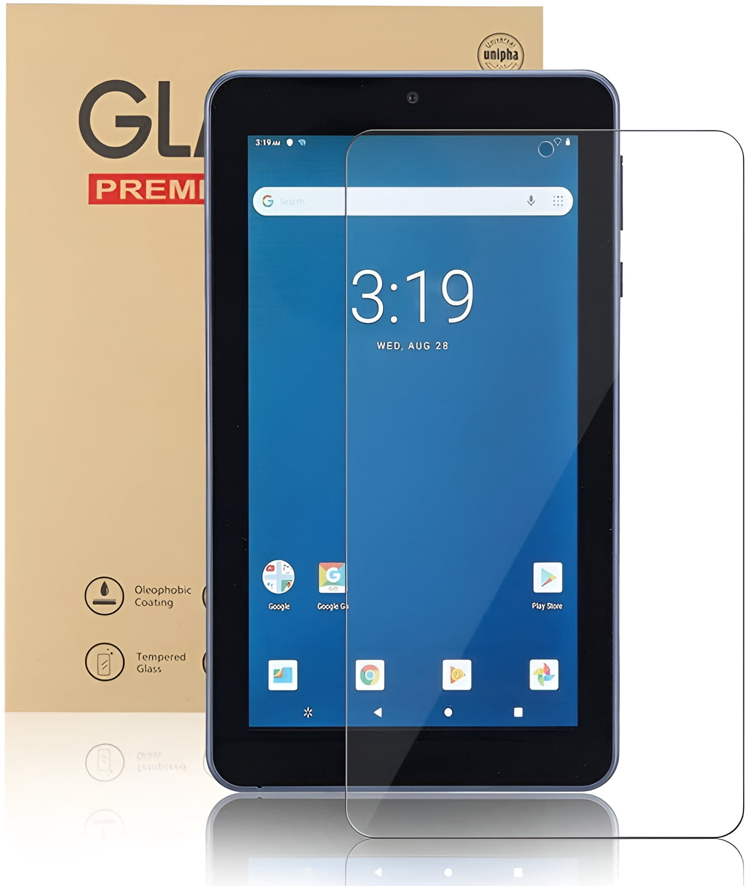 Walmart Onn 7 Inch Tempered Glass Screen Protector, Anti-Scratch, Easy ...