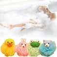 thumbnail image 1 of Walmart Outlet! Aminojy Kids Bath Loofahs Animal Bath Sponge Cartoon Shower Loofahs, Body Scrubber Shower Ball for Baby Toddler Kids Gentle Exfoliating Bath Sponge Loofah Pouf In Colorful Design, 1 of 5