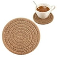 thumbnail image 1 of Walmart Outlet! Aminojy Round Braided Placemats, Cotton Rope Thick Place Mats, Heat Resistant Woven Table Mats, Wicker Rattan Placemats, Braided Placemat for Farmhouse and Kitchen Table Decor, 1 of 9