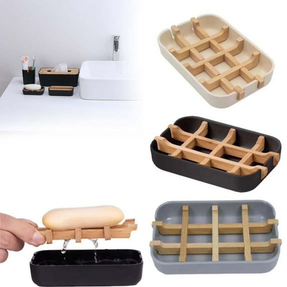 Walmart Pallets! Aminojy Bamboo Wooden Soap Dishes For Bathroom Bar Soap Holder, Self Draining Soap Dishes, Sponge Holder Soap Tray Savers For Bathroom, Shower, Kitchen, Sink And Countertop My Orders