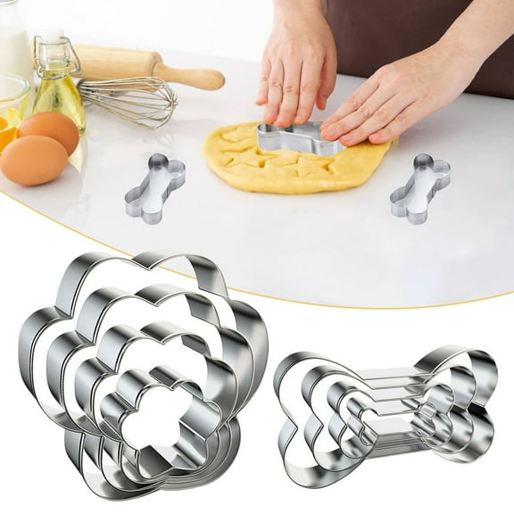 Walmart Pallets! Stainless Steel Dog Treat Cutters Dog Bone Cookie Cutter, Metal Dog Treat Cookie Cutter Homemade Dog Biscuit Treats Cutter, Dog Themed Cookie Cutters for Homemade Treats Baking