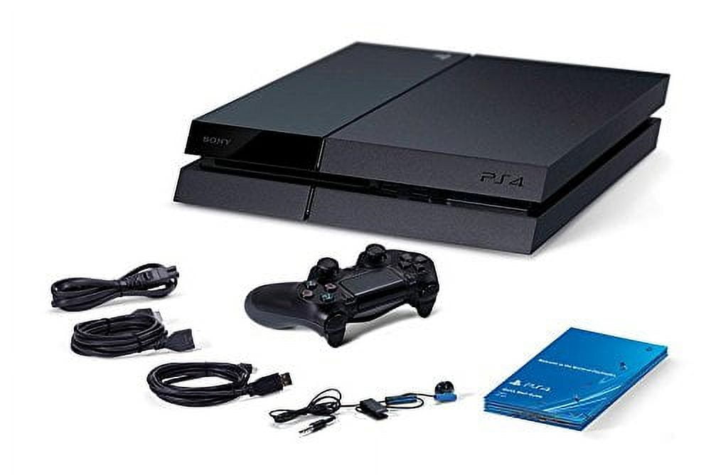 Walmart Premium Used Sony PlayStation PS4 500GB Black Console (Refurbished)  