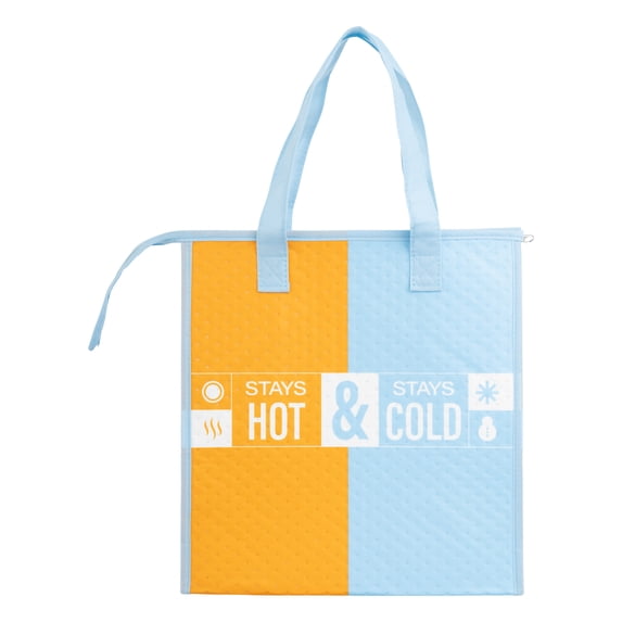 Walmart Reusable Insulated Freezer Bag with Zipper, Eco-Friendly Grocery Carrier, 22 lbs Capacity
