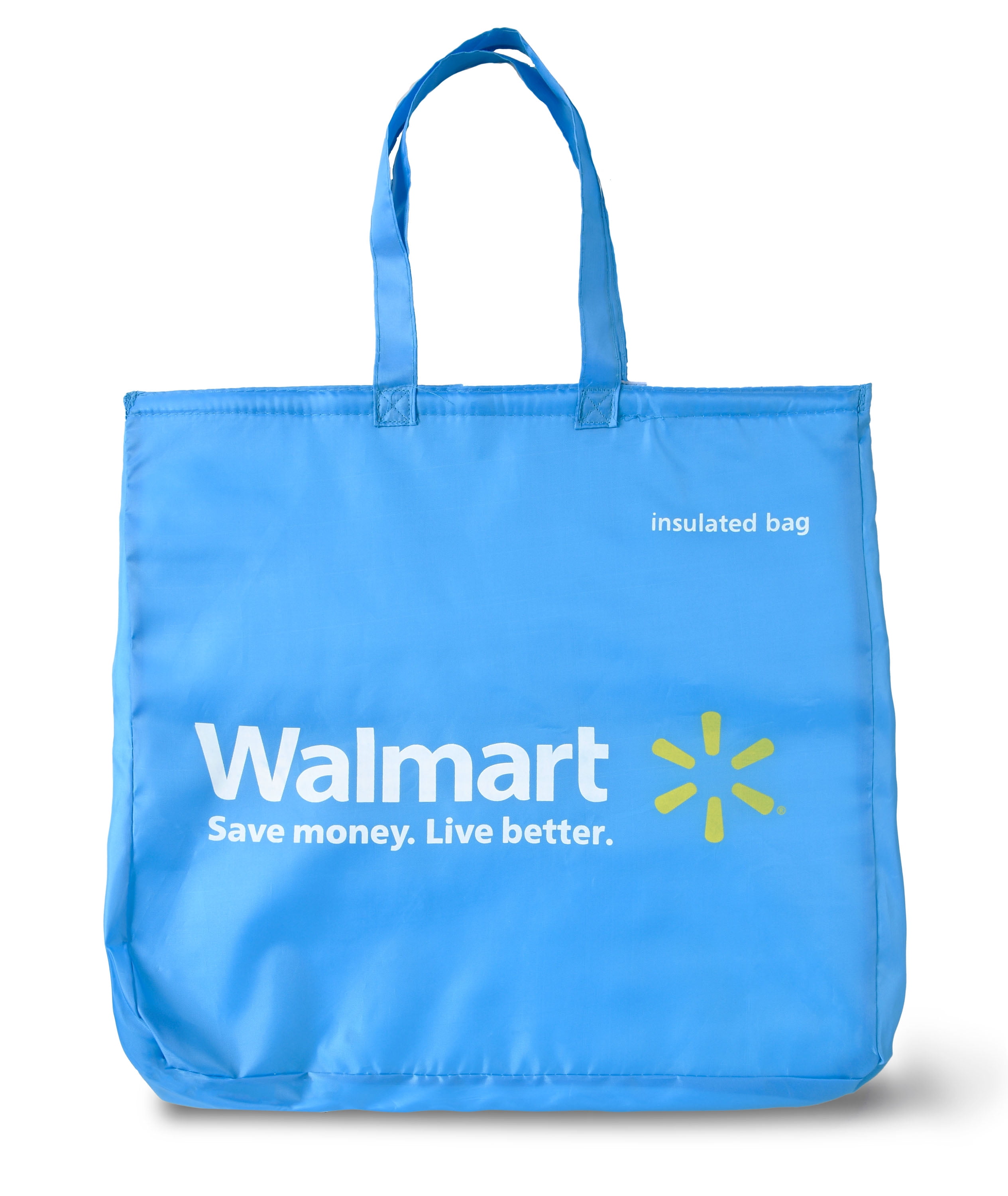 Walmart Reusable Insulated Polyethylene Grocery Bag Blue