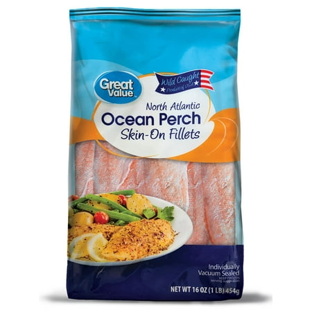 Walmart Seafood Ocean Perch Fillets, 16 oz