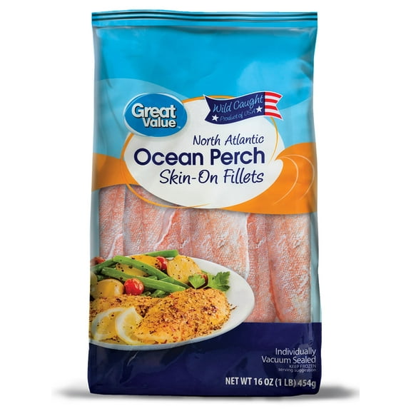 Walmart Seafood Ocean Perch Fillets, 16 oz