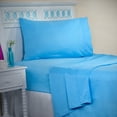 thumbnail image 1 of Lavish Home 4-Piece Microfiber Full-Size Sheet Set with Pillowcases (Light Blue), 1 of 4