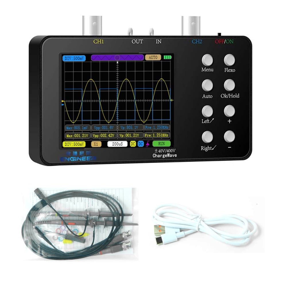 Walmart Versatile Handheld Oscilloscope with Complete Trigger Functions