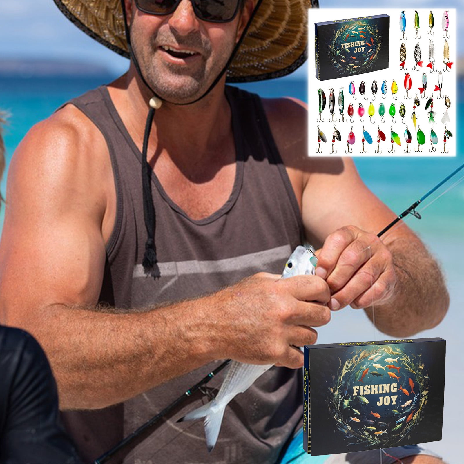 Walmart+ Wall Calendar 20242025 Fishing Set Arrival Calendar Set